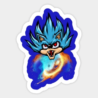 super sonic fire Sticker